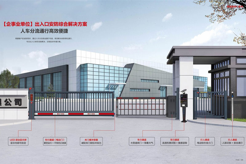 商业区人车出入管理解决方案