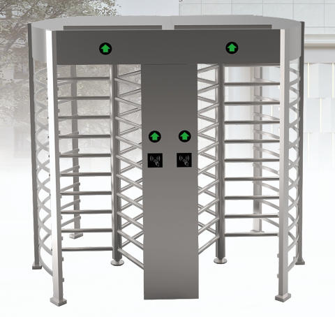 双通道圆形人字全高转闸 TJ-Q801