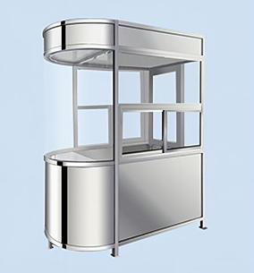 不锈钢单椭圆岗亭